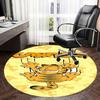 Garfield,CartoonCat Chair mat Round Rug-Office carpet, Machine Washable, Non-slip, Suitable for Living Rooms, Bedrooms, Entryways, and Holid
