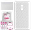 apgo Protective Skin Sticker for the Back Compatible with Xiaomi Redmi Note 4X, Wrap Film, Foil, Vinyl - Pattern Transparent Carbon