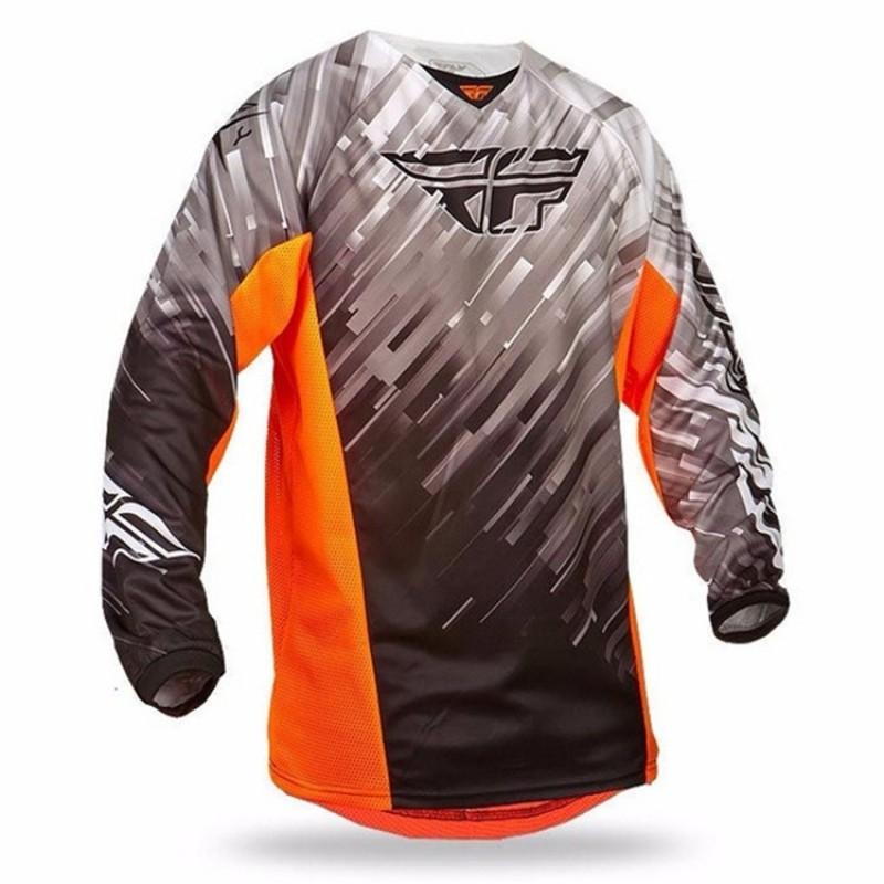 Mens Long Sleeve Mountain Bike Jersey Cycling Apparel Downhill Trail Riding Breathable Quick Dry