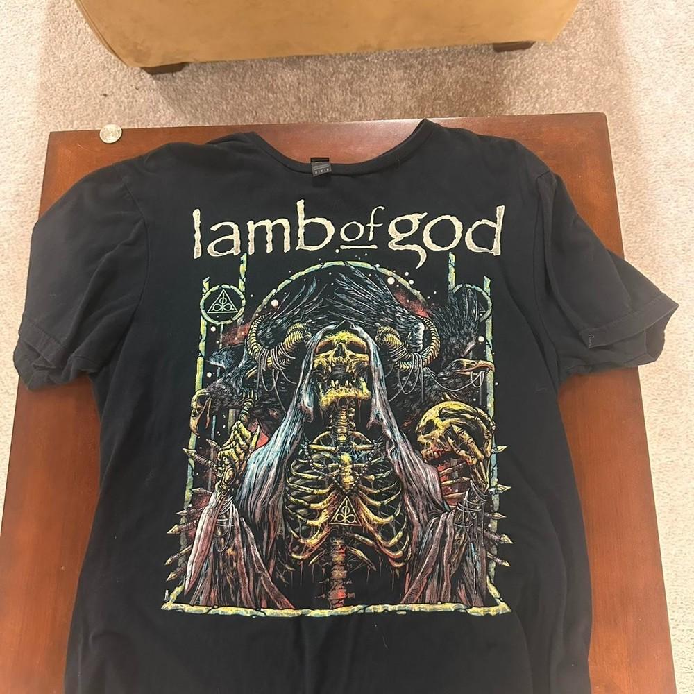Lamb of god футболка с коротким рукавом черного цвета, мировая премьера 2023, KV38937, унисекс