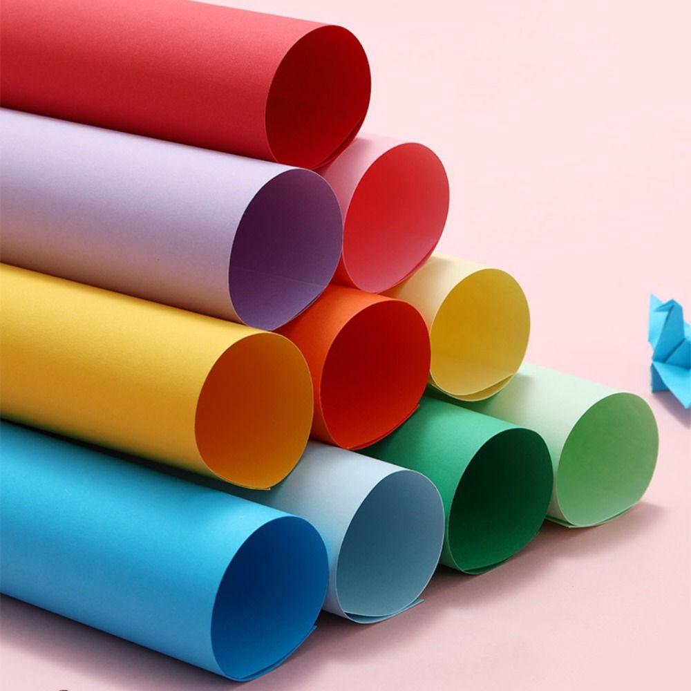 50 Sheets A4 Handmade Origami 10 Colors Origami Handcraft Paper Girls Toys