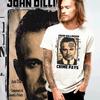 Gangster T-shirt John Dillinger Hitman Mob Street Hustle Mobster Mafia White Tee