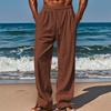 Мужские свободные и повседневные дышащие спортивные длинные брюки, повседневные брюки из хлопка и льна