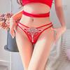 Эротические трусики женские сексуальные вышитые стринги прозрачные полые девушки нижнее белье бикини милые стринги