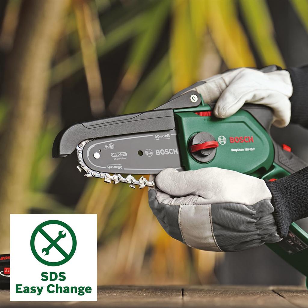 Аккумуляторная ручная пила Bosch, только корпус 18 В, 150 мм, тип компактный (Зарядное устройство/продается отдельно) ECHAIN18V-15-7H