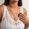 Pearl Shell Multilayer Necklace Conch Starfish Choker Trendy Shell Clavicle Necklace  Gifts