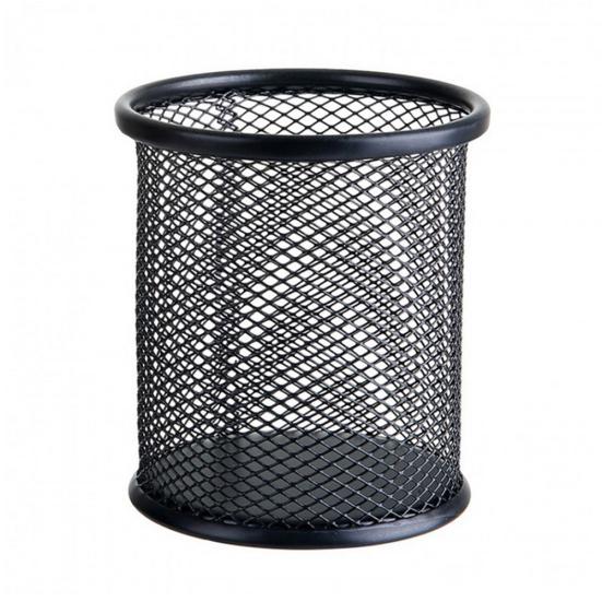 4 шт. простой практичный круглый сетчатый металлический держатель для ручек, контейнер для хранения, контейнер для хранения