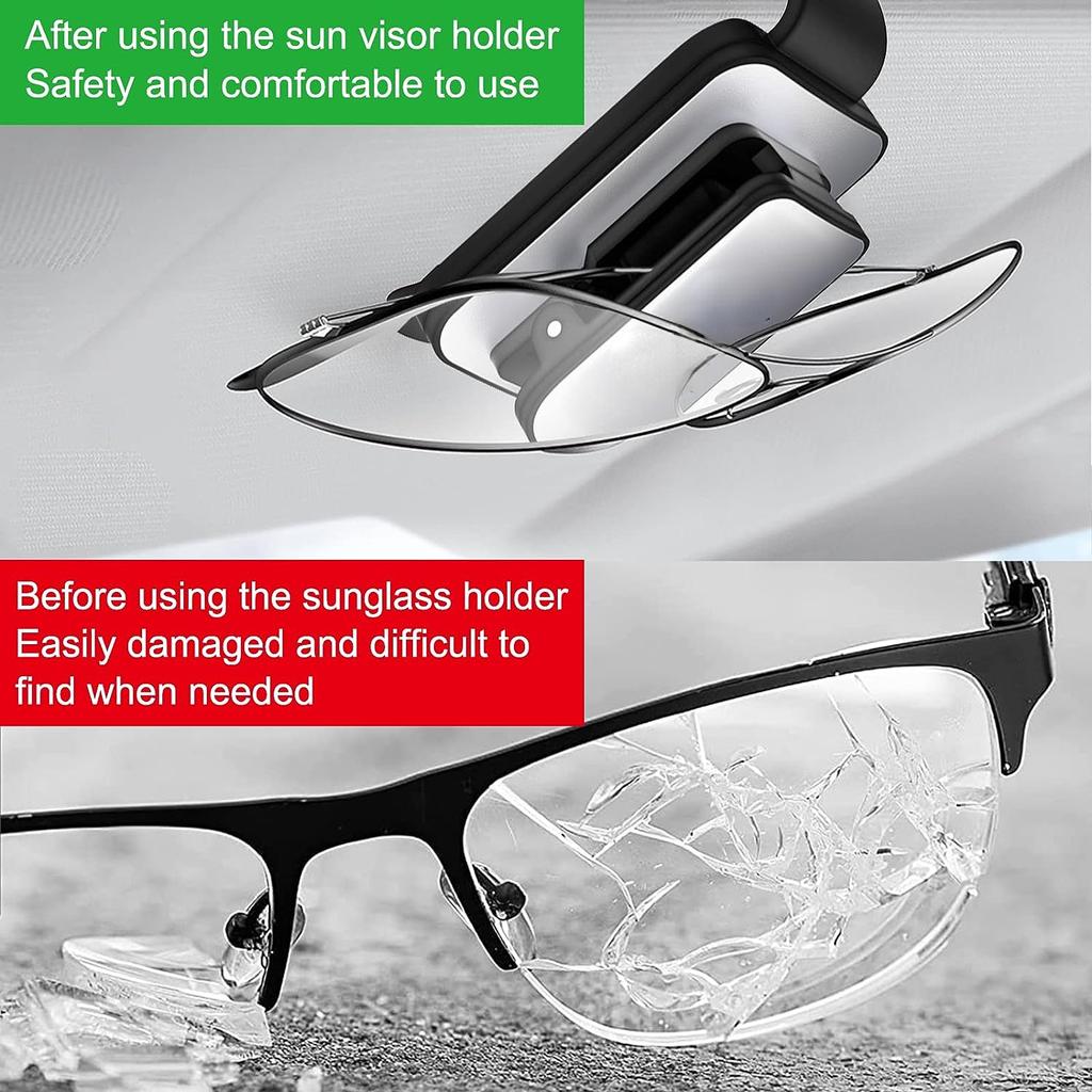 Держатель для очков, автомобильный солнцезащитный козырек с зажимом для карт, оправа для автомобильных очков, подставка для солнцезащитных очков, держатель для автомобильных очков, держатель для очков для автомобиля