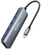 Концентратор CableCreation USB Type C HDMI со 100 Вт и 3 портами USB, совместимый с iPhone, iPhone 15 Pro, MacBook, MacBook Air, iPad, Surface и XPS, 5-в-1, 4K@30 Гц
