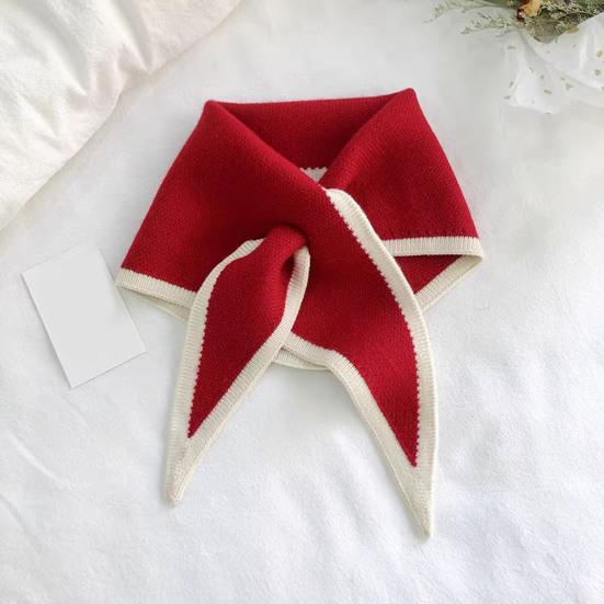 Женский шарф пэчворк цвет пирсинг обернутый короткий шарф ложный воротник зимний уличный велосипедный шарф-обертывание