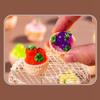 2pcs Cute 1/12 Dollhouse Rattan Frame Hand-woven Dolls Miniature Decoration