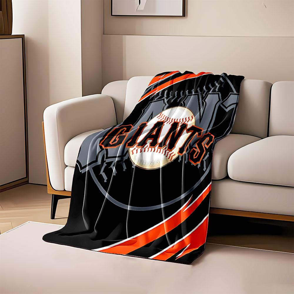 "Baseball Giants Theme Blanket" print blanket soft and cozy perfect for the living room bed sofa or a nap,gift
