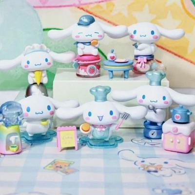 Оригинальная MINISO Sanrio Blind Box Cinnamoroll Серия «Кулинарная хижина» TidePlay Украшения Модель Каваи Аниме Кукла Украшение Детская Игрушка Подарок