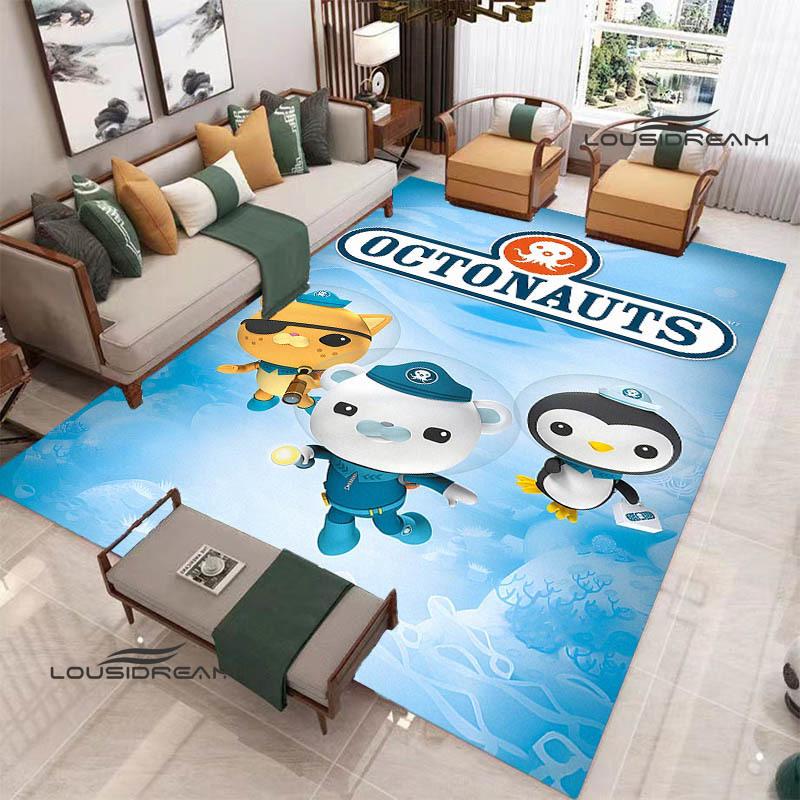 3D The-Octonauts cartoon printed carpet Living room bedroom non-slip carpets Yoga mat Outdoor carpet kawaii rug birthday gift