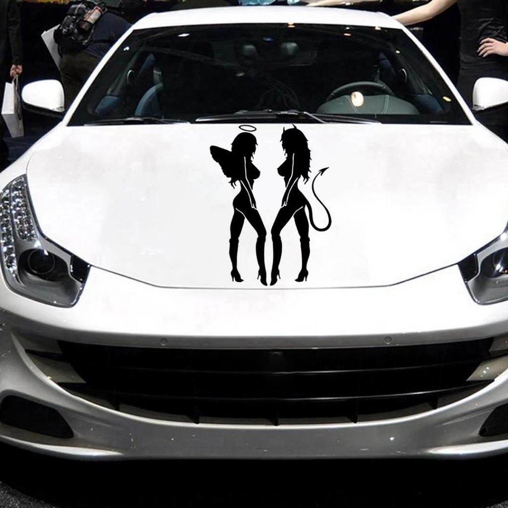 Angel Devil Sexy Girl Funny Car Sticker Decal Auto Truck Styling Decoration