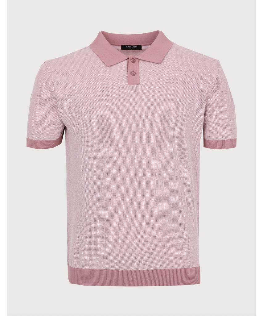 INDIAN Cooling Polyester Blend Color Block Polo Knit_Miubs4M2381
