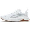 Stride Comfortable Durable Breathable Low-Top Casual Running Shoes Unisex Sneakers White Brown 389422-02