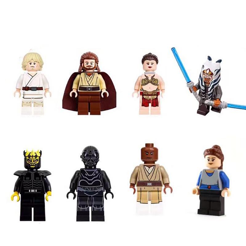 Star Wars Series Luke Skywalker Golden Savaki Building Blocks Puzzle Toy For Kids