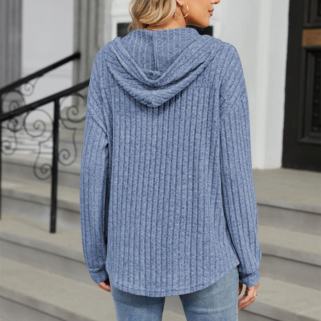 HNXC Женские модные повседневные однотонные худи и свитшоты с капюшоном и длинными рукавами с принтом