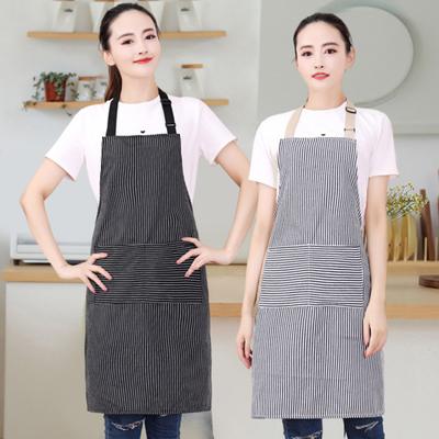 Фартук-нагрудник с 2 карманами для женщин и мужчин, поварской, термостойкий, регулируемый, с завязкой