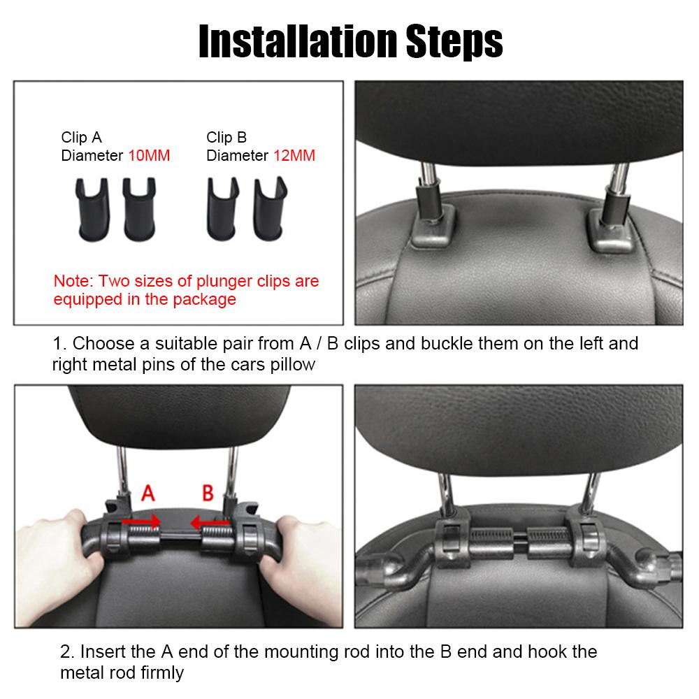 Подушка для сна в путешествиях Подголовник для автокресла Сетчатая ткань Автоаксессуары Для детей Взрослых Боковая поддержка головы Подушка для поддержки шеи