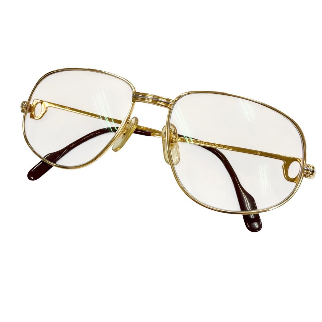 Very Good Cartier sunglasses Trinity Gradient Lens Eyewear gold mens Used