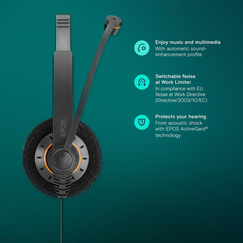 Sennheiser SC 60 USB ML стереогарнитура начального класса USB с функцией управления вызовами 504547