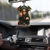 Rock Singer Decoration 2D Acrylic Hanging Ornament Cartoon Dark Style Rock Star Decoration for Christmas Tree Car Door Window Wall