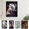 1 Set Animal Rhinestone Painting with Canvas Drill Tool 5D Full Drill DIY Crafts Rhinestone Art