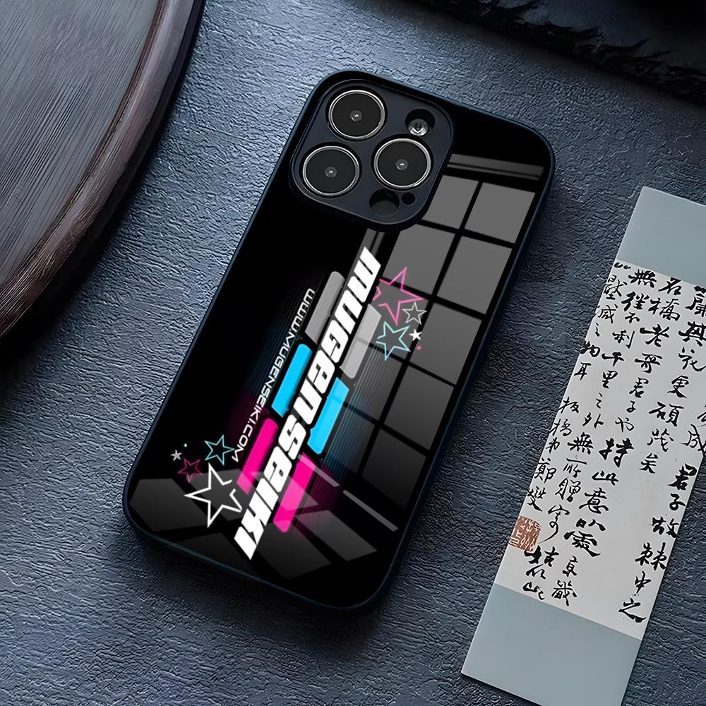Чехол для телефона Mugen Seiki Rc Logo для iPhone 16 Pro Max 14 15 Plus 13 Mini 11 12 X XR XS 8 7 Plus SE Стеклянная задняя крышка