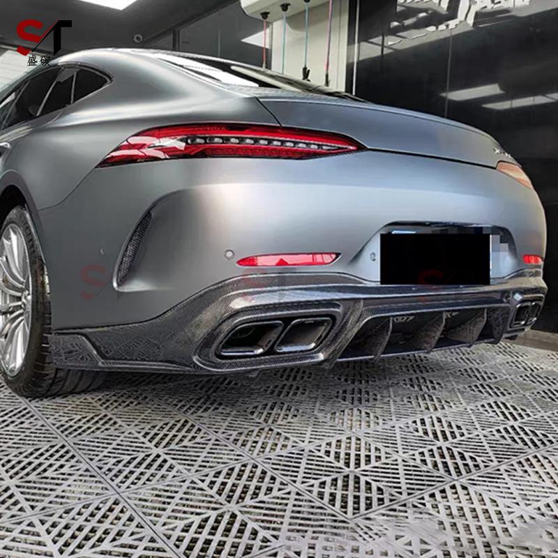 Задний диффузор-губа из углеродного волокна для Mercedes AMG GT50/GT53