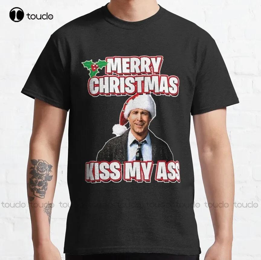 Merry Christmas Kiss My Ass Christmas Vacation Classic Tshirt Tshirts For Unisex Graphic Custom Aldult Teen Unisex Xs5xl New