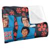 The Brady Bunch Silky Squares Supersoft Blanket