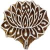 Indian Wood Stamps Lotus Printing Block Hand Carved Stamp Decorative Blocks