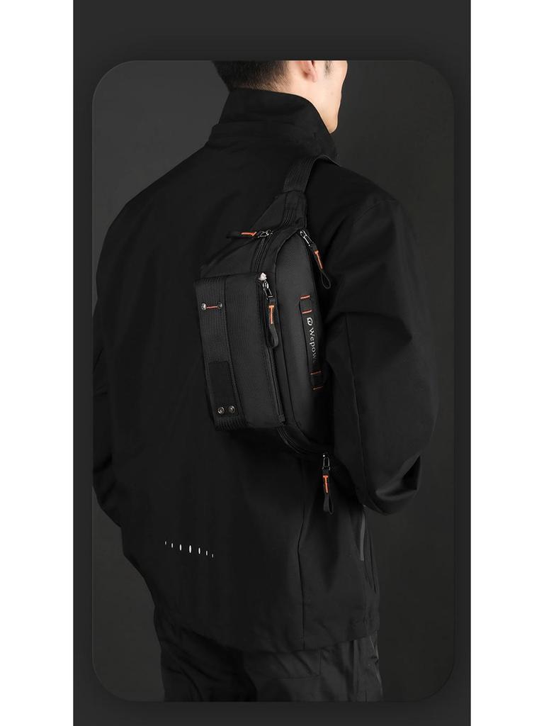 WEPOWER Outdoor Waterproof Crossbody Waist Bag for Travel, Running, Cycling, and Commuting