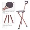Three Legged Elderly Non‑Slip Cane Stool Folding Outdoor Retractable Walking Stick Chair
