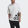 adidas Футболка с логотипом Essential, мужские топы, белая FR6608