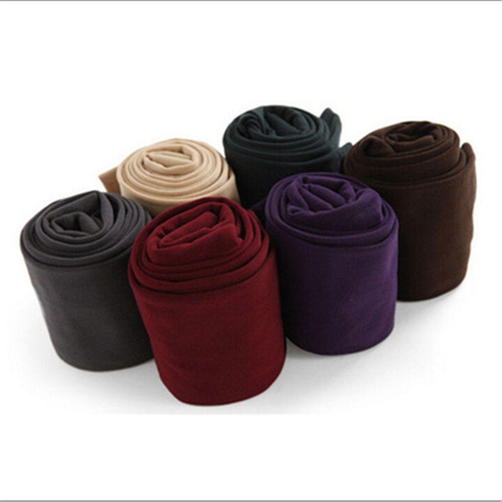 Модные зимние термо колготки с пушистой подкладкой, теплые, стройнящие леггинсы, толстые колготки, эластичные брюки