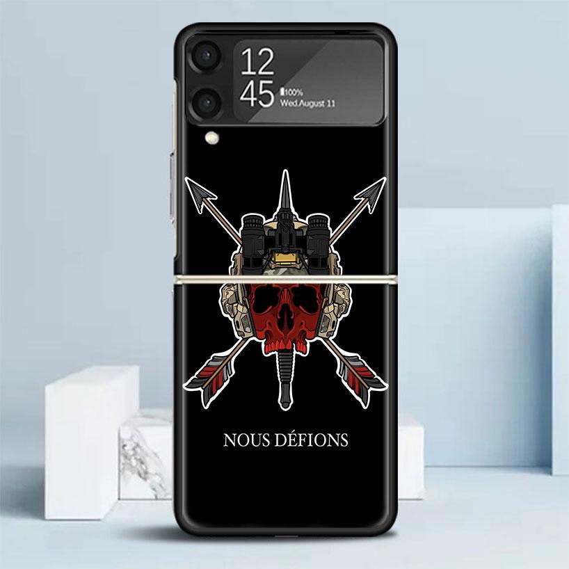 F-Forward Observations Group Black Cover for Samsung Galaxy Z Flip 7 6 5 4 3 5G Phone Case Flip7 Flip6 Flip5 Flip4 Flip3 Pattern