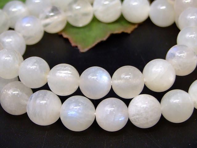 26698 Этот браслет из лунного камня 4A за полцены Внутренний диаметр 16 см Индийский натуральный камень Энергетический камень [HINRYO] месяц 9мм~10мм