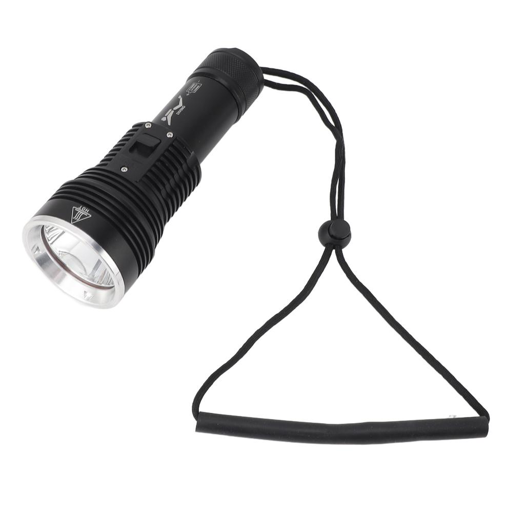 Dive Flashlight 3800LM 100m IPX8 Waterproof 3 Lighting Modes Dive Torch for Underwater Activity