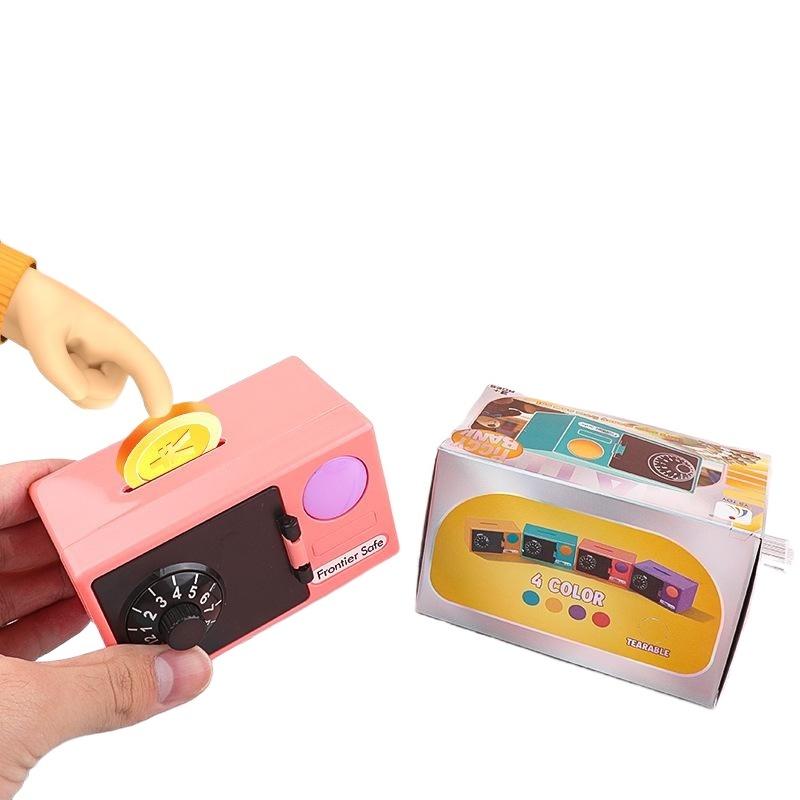 Mini ATM Piggy Bank Electronic Password Safe Kids Money Savings Box Coin Cash Deposit New Year Gift
