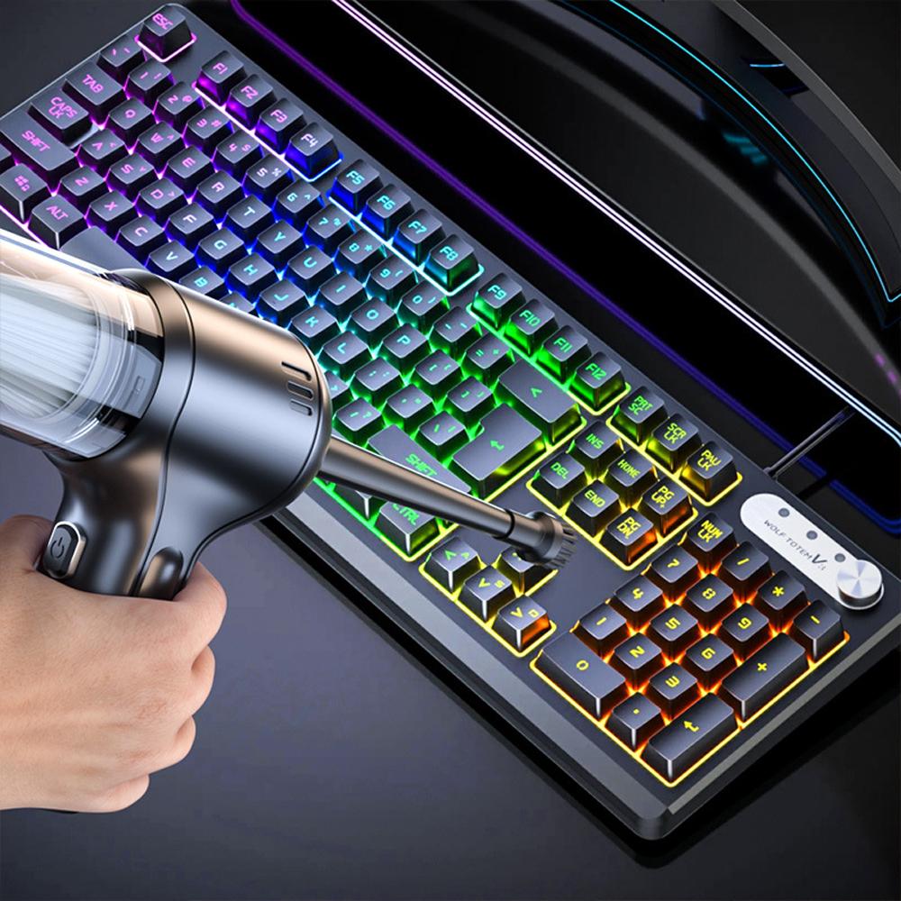 Многофункциональный автомобильный пылесос 4-в-1, портативный беспроводной ручной автомобильный пылесос, сильный