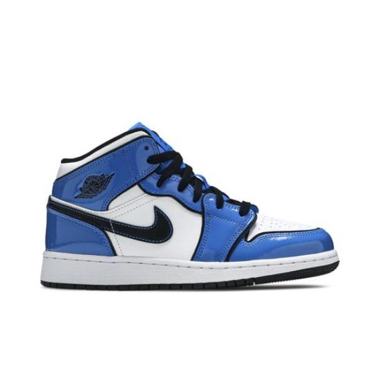 Air Jordan 1 Mid SE GS Сигнальный Синий BQ6931-402