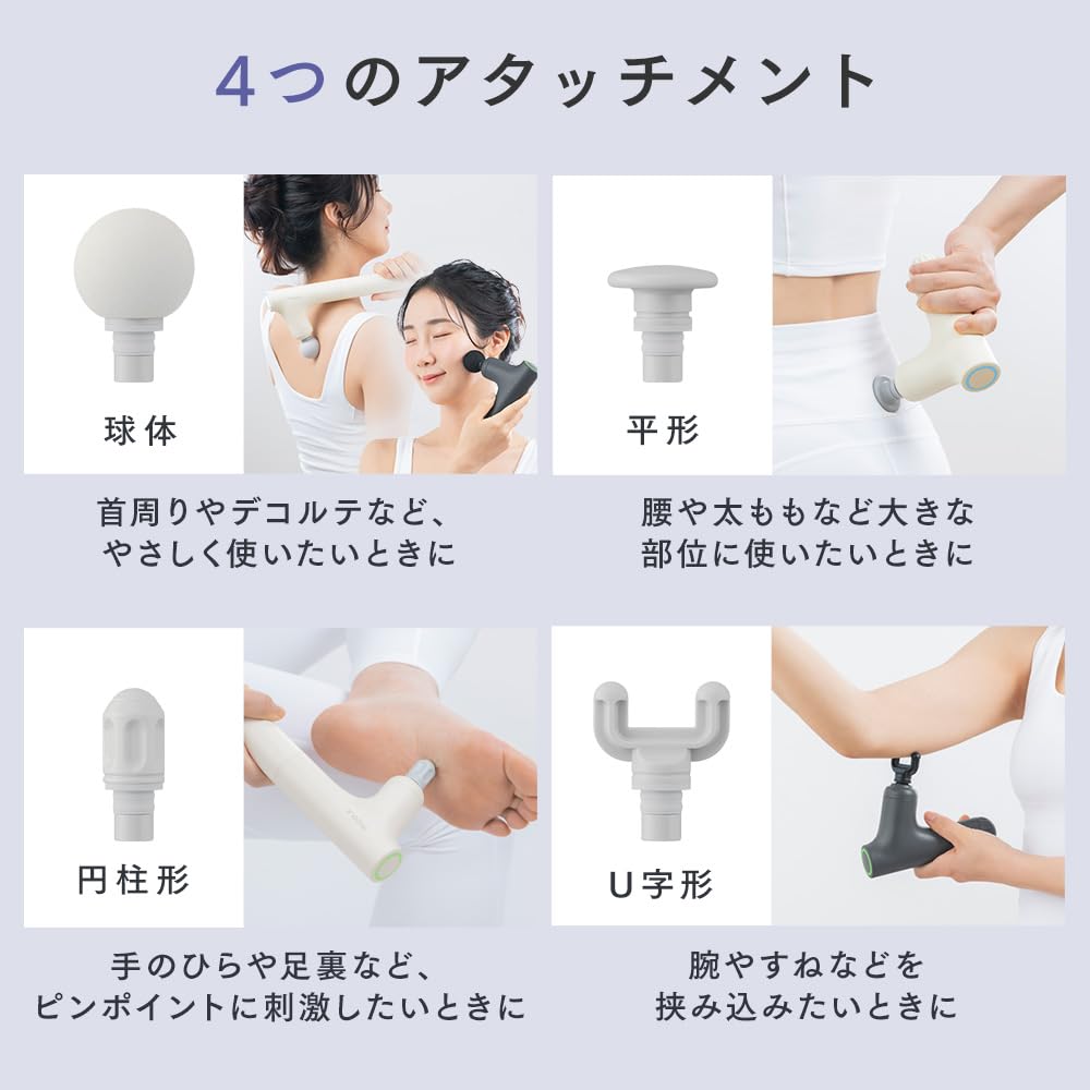 Iris Ohyama Beauty Care Gun Plus Handy Electric Hair Removal Gun with Storage Bag, FRT-M02-W, Off-White, Perfect As a Gift