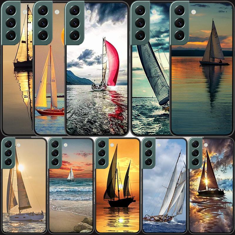 Чехол для телефона парусник для Samsung A16 A26 A36 A56 Galaxy A02S A12 A52S A13 A23 A33 A53 A54 A34 A24 A14 A22 A32 A42 A72 Чехол C