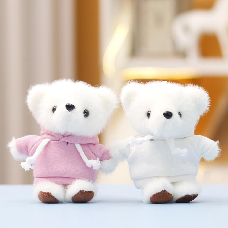 Plush Bear Keychain With Soft Short Plush For Cute Bag Decor And Gift For Kids