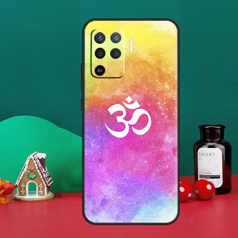 Чехол с дизайном мандалы Йога Ом Намасте для Oppo A16 A76 A96 A17 A60 A40 A80 A98 A58 A78 A18 A38 A57 A74 A54 A94 A15 A5 A6 Pro
