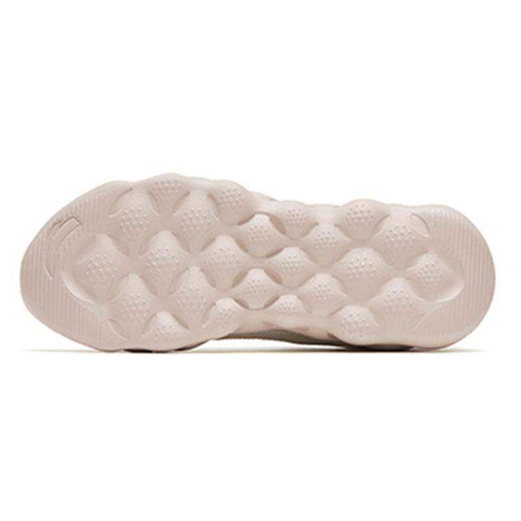 Anta Soft Cushioning Comfortable Shock Absorption Non-Slip Wear-Resistant Breathable Low-Top Running Shoes Women Sneaker White Gray 122245574-1