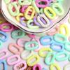 Multicolor DIY Beads Twisted Acrylic 14mm*9mm Jewelry Findings Accessories Chains Assembled Parts 300PCS  Home